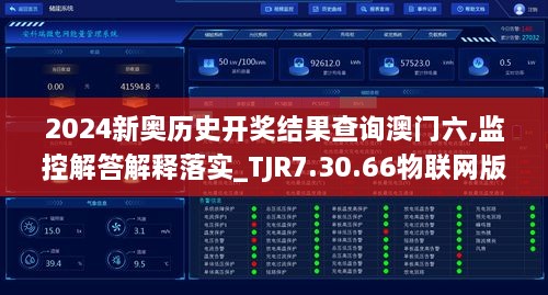 2024新奧歷史開獎結果查詢澳門六,監(jiān)控解答解釋落實_TJR7.30.66物聯(lián)網(wǎng)版