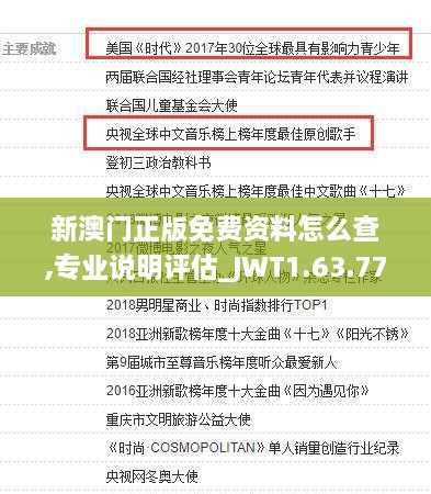 新澳門正版免費資料怎么查,專業(yè)說明評估_JWT1.63.77商務(wù)版