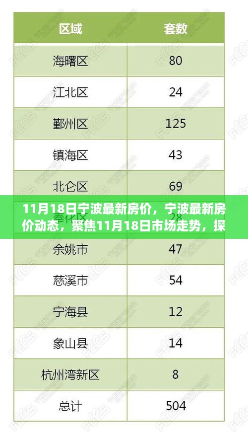 11月18日寧波房價最新動態(tài)及市場走勢分析，探尋未來走向與個人立場