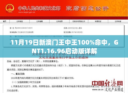 11月19日新澳門王中王100%命中，GNT1.16.96啟動版詳解