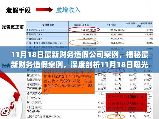 揭秘最新財務(wù)造假案例，深度剖析企業(yè)財務(wù)欺詐行為曝光紀實（11月18日最新）