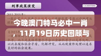 今晚澳門(mén)特馬必中一肖，11月19日歷史回顧與細(xì)化策略分析_EAU3.16.80科技版