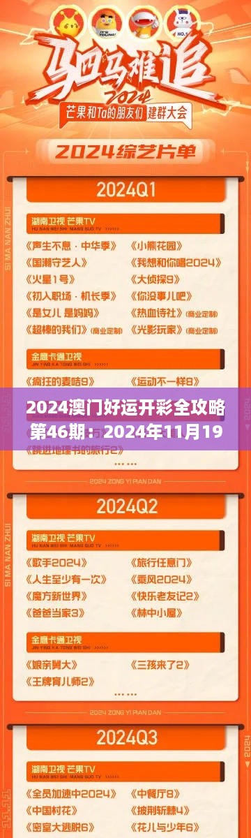 2024澳門好運開彩全攻略第46期：2024年11月19日戰(zhàn)略實施詳解_XSI8.34.82限量版