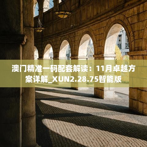 澳門(mén)精準(zhǔn)一碼配套解讀：11月卓越方案詳解_XUN2.28.75智能版