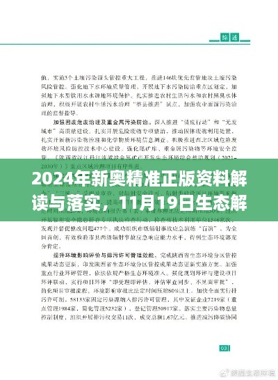 2024年新奧精準(zhǔn)正版資料解讀與落實(shí)，11月19日生態(tài)解析_PYC5.37.70煉皮境