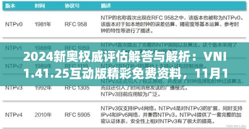 2024新奧權(quán)威評估解答與解析：VNI1.41.25互動(dòng)版精彩免費(fèi)資料，11月19日發(fā)布