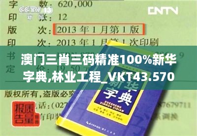 澳門三肖三碼精準(zhǔn)100%新華字典,林業(yè)工程_VKT43.570緊湊版