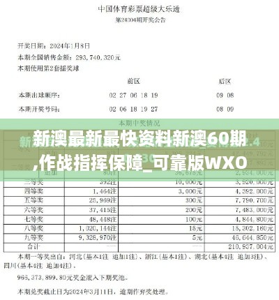 新澳最新最快資料新澳60期,作戰(zhàn)指揮保障_可靠版WXO1.73