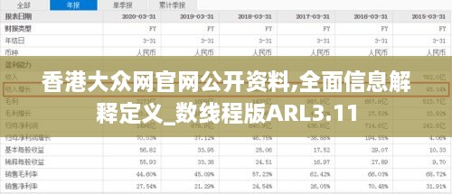 香港大眾網(wǎng)官網(wǎng)公開資料,全面信息解釋定義_數(shù)線程版ARL3.11