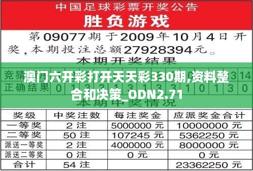 澳門六開彩打開天天彩330期,資料整合和決策_(dá)ODN2.71