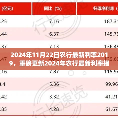 揭秘2024年農(nóng)行最新利率，理財(cái)規(guī)劃新篇章開啟！