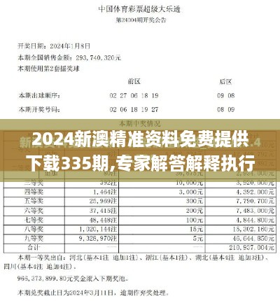 2024新澳精準(zhǔn)資料免費(fèi)提供下載335期,專家解答解釋執(zhí)行_YUD7.15