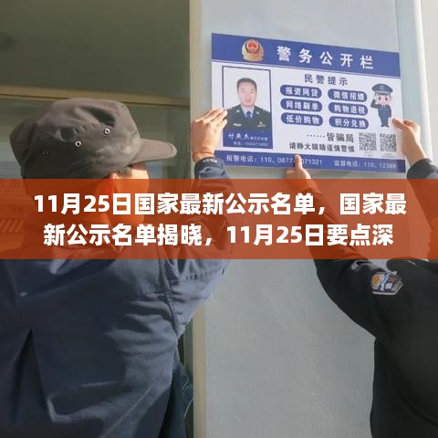 11月25日國家最新公示名單，國家最新公示名單揭曉，11月25日要點深度解讀