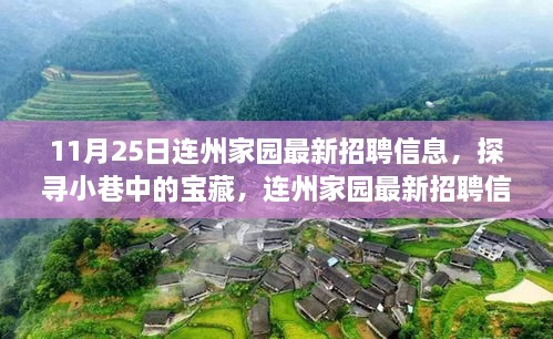 連州家園最新招聘，小巷寶藏與獨特小店的交織故事