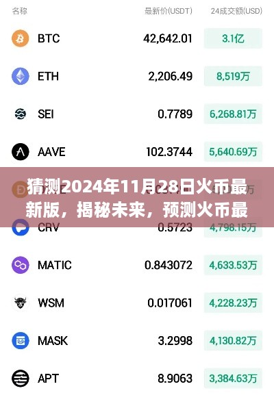 揭秘未來，預(yù)測火幣最新版在2024年11月28日的嶄新面貌與升級猜測