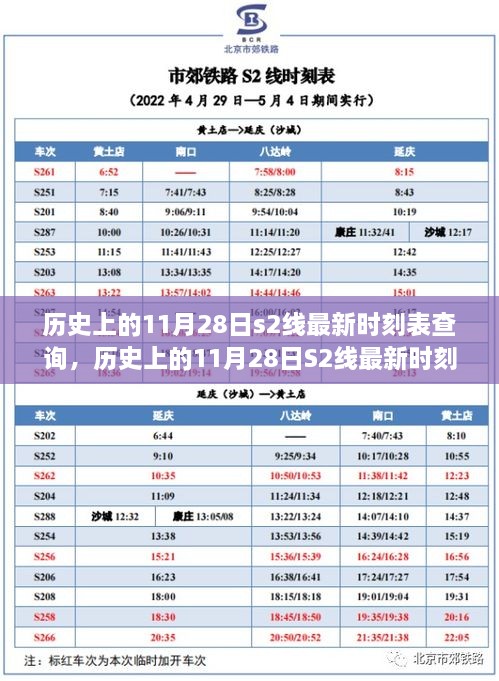 歷史上的11月28日S2線時(shí)刻表深度探討與影響分析，最新時(shí)刻表查詢匯總