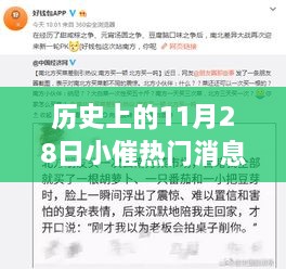 歷史上的11月28日，小催熱門消息回顧