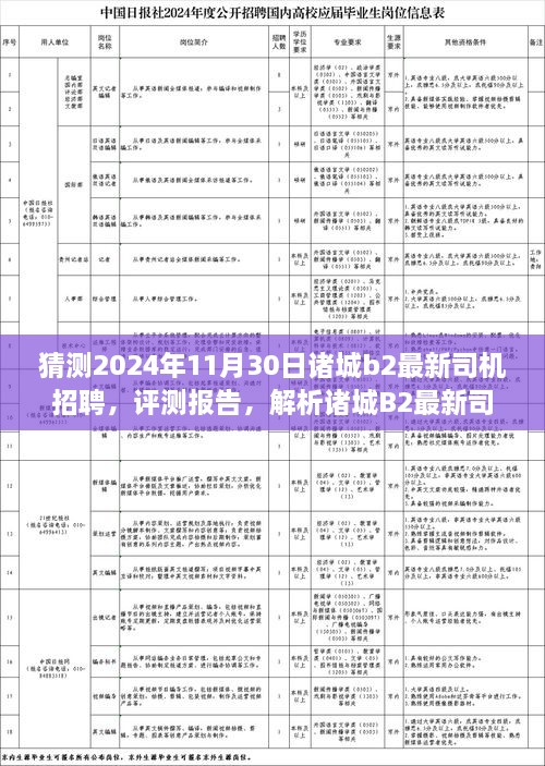 諸城B2最新司機(jī)招聘趨勢(shì)解析與未來招聘市場預(yù)測（2024年11月版）