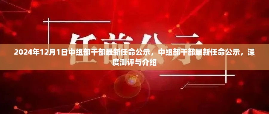 中組部干部最新任命公示深度測(cè)評(píng)與介紹，2024年任命名單揭曉