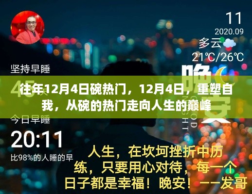 12月4日，從碗的熱門走向人生巔峰，重塑自我之旅