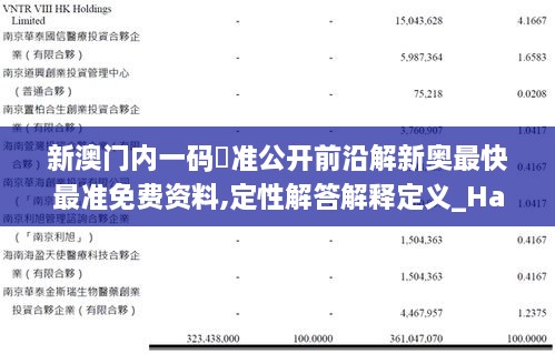 新澳門內(nèi)一碼棈準(zhǔn)公開(kāi)前沿解新奧最快最準(zhǔn)免費(fèi)資料,定性解答解釋定義_Harmony4.192