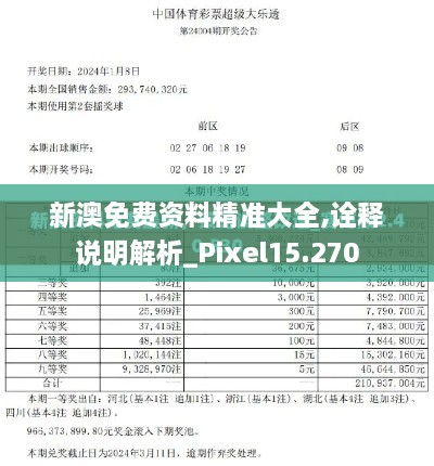 新澳免費資料精準(zhǔn)大全,詮釋說明解析_Pixel15.270