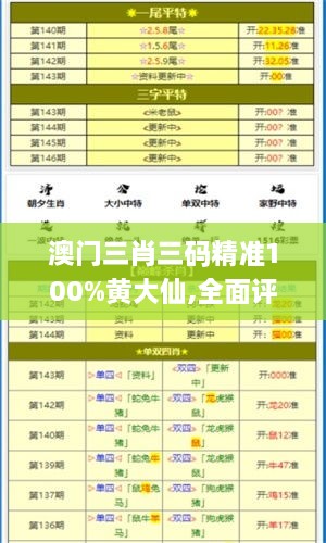 澳門三肖三碼精準(zhǔn)100%黃大仙,全面評估解析說明_復(fù)古款10.950