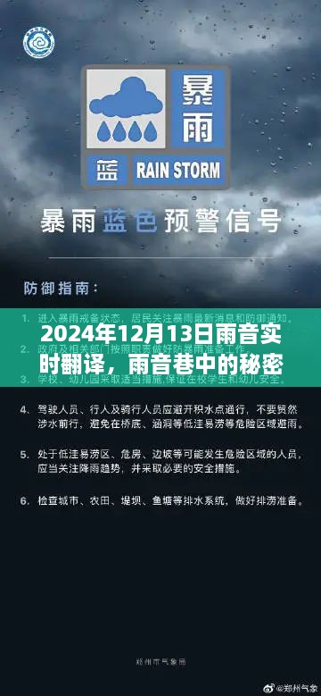 雨音巷的秘密寶藏，實(shí)時(shí)翻譯小店的傳奇故事（2024年12月13日）