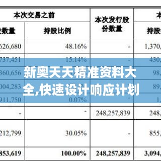 新奧天天精準資料大全,快速設計響應計劃_PT7.104