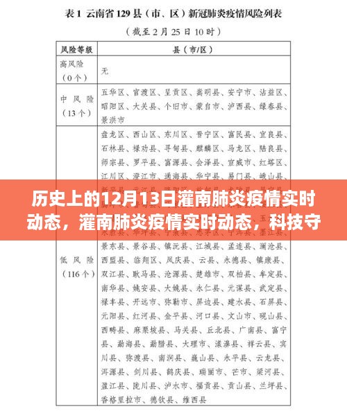 灌南肺炎疫情實(shí)時(shí)動(dòng)態(tài)，科技守護(hù)下的透明防線與智能追蹤力量在歷史的見證下展開行動(dòng)