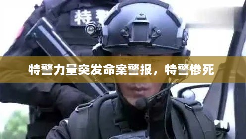 特警力量突發(fā)命案警報(bào)，特警慘死 