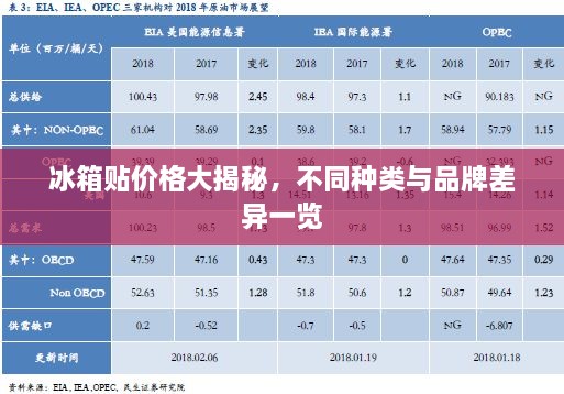 冰箱貼價(jià)格大揭秘，不同種類與品牌差異一覽