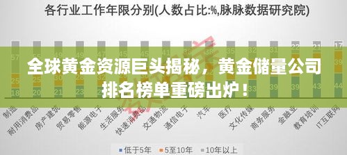 全球黃金資源巨頭揭秘，黃金儲量公司排名榜單重磅出爐！