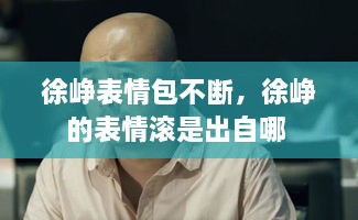 徐崢表情包不斷，徐崢的表情滾是出自哪 