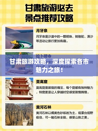 甘肅旅游攻略，深度探索各市魅力之旅！