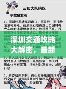 深圳交通攻略大解密，最新指南助你暢游無阻！