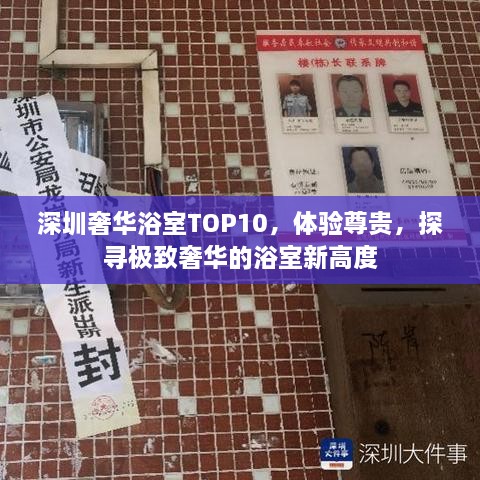 深圳奢華浴室TOP10，體驗尊貴，探尋極致奢華的浴室新高度